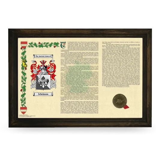 Scheinson Armorial Landscape Framed - Brown