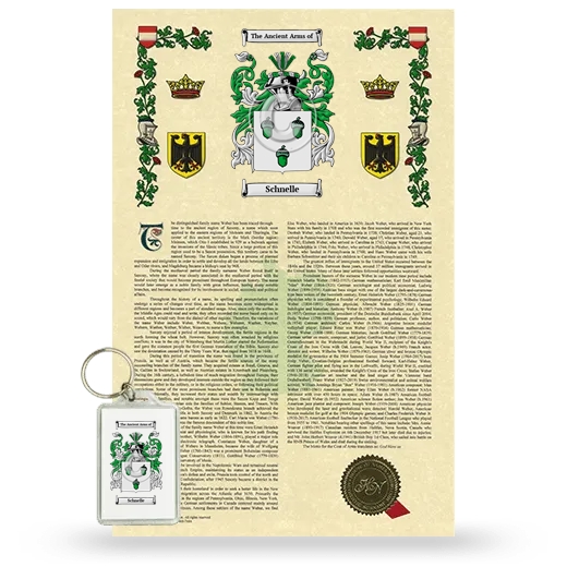 Schnelle Armorial History and Keychain Package