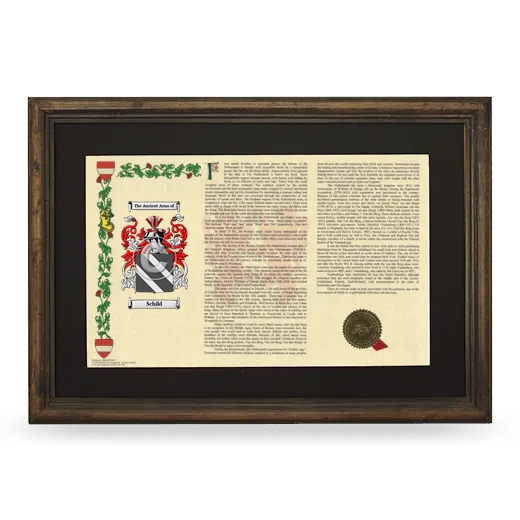 Schild Deluxe Armorial Landscape Framed - Brown