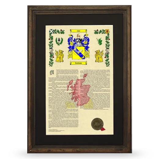 Scotson Deluxe Armorial Framed - Brown
