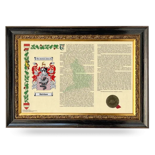 Skrivinor Armorial Landscape Framed - Heirloom