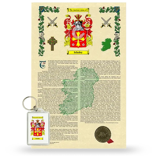 Scholey Armorial History and Keychain Package