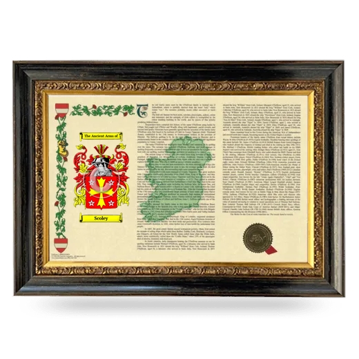 Scoley Armorial Landscape Framed - Heirloom