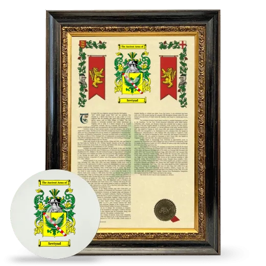 Sevtynd Framed Armorial History and Mouse Pad - Heirloom