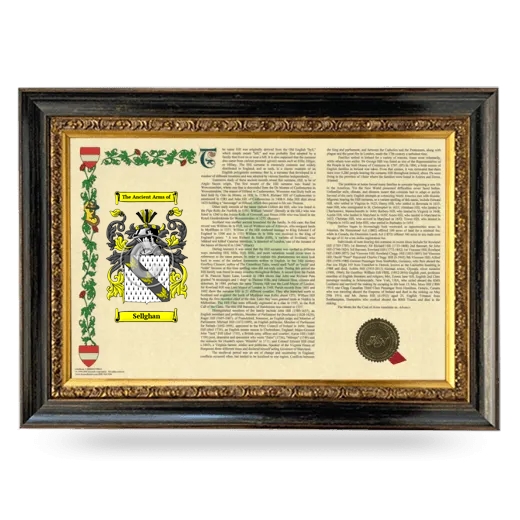 Sellghan Armorial Landscape Framed - Heirloom