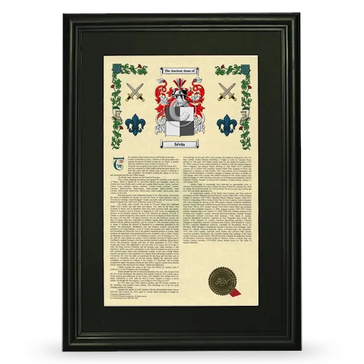 Sévin Deluxe Armorial Framed - Black