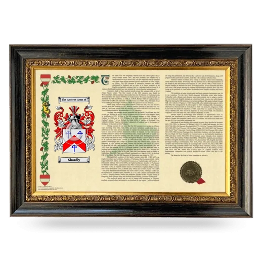 Shardly Armorial Landscape Framed - Heirloom