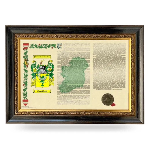 Chairidend Armorial Landscape Framed - Heirloom