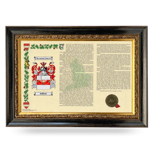 Selitow Armorial Landscape Framed - Heirloom