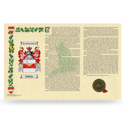 Shilladey Armorial History Landscape Style