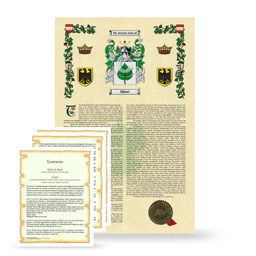 Siburt Armorial History and Symbolism package