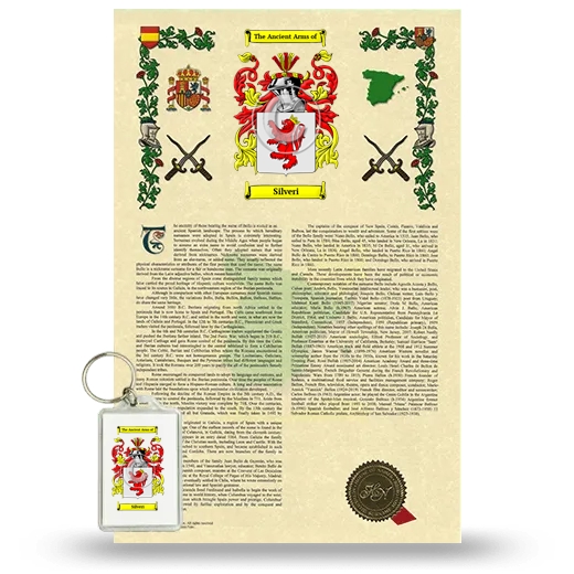 Silveri Armorial History and Keychain Package