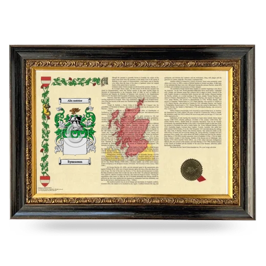 Symsoun Armorial Landscape Framed - Heirloom