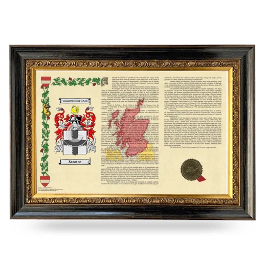 Sanctoe Armorial Landscape Framed - Heirloom