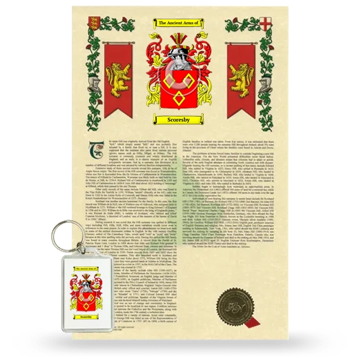 Scoresby Armorial History and Keychain Package
