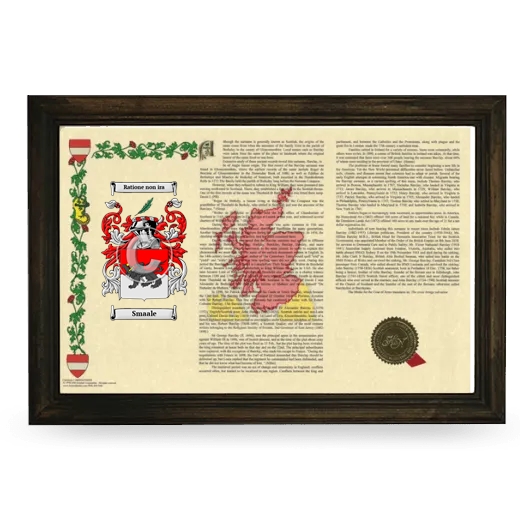 Smaale Armorial Landscape Framed - Brown