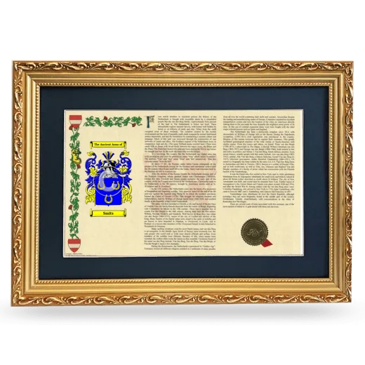 Smits Deluxe Armorial Landscape Framed - Gold