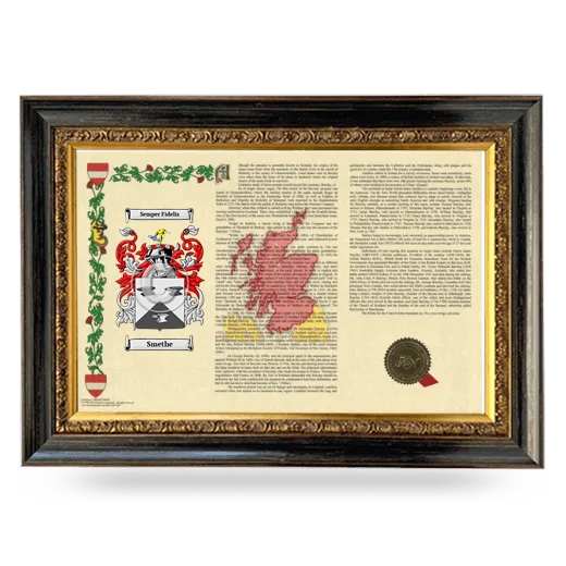 Smethe Armorial Landscape Framed - Heirloom