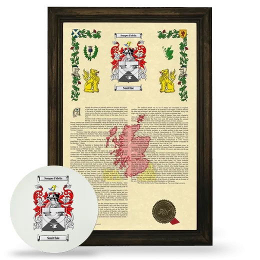 Smithie Framed Armorial History and Mouse Pad - Brown