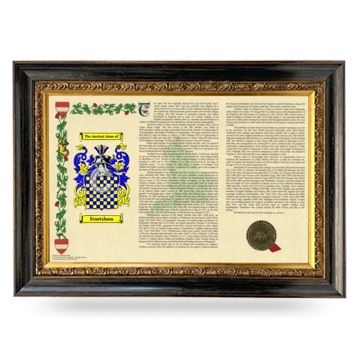 Stnetsham Armorial Landscape Framed - Heirloom