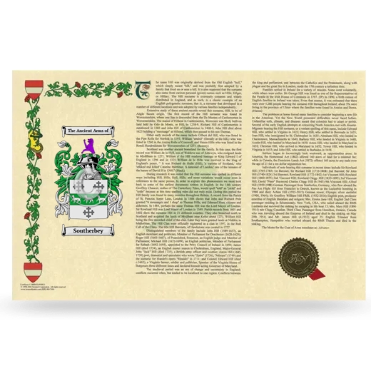 Southerbey Armorial History Landscape Style