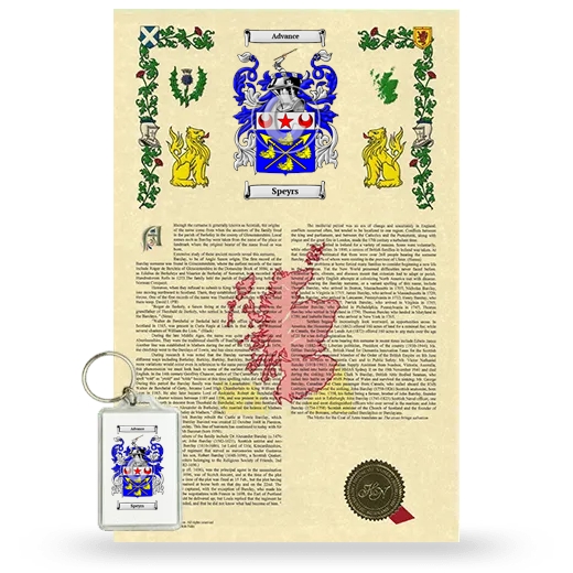 Speyrs Armorial History and Keychain Package