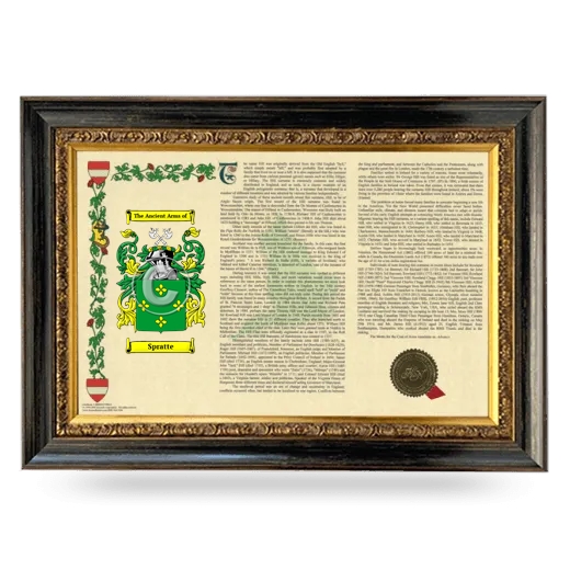 Spratte Armorial Landscape Framed - Heirloom