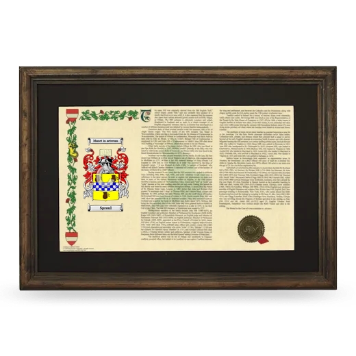 Sproul Deluxe Armorial Landscape Framed - Brown