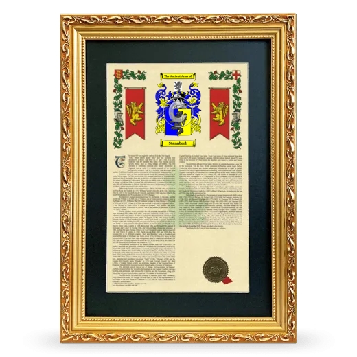 Stannbroh Deluxe Armorial Framed - Gold