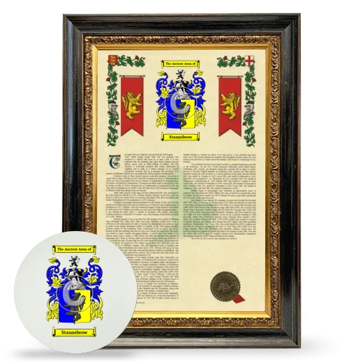Stannsbrow Framed Armorial History and Mouse Pad - Heirloom