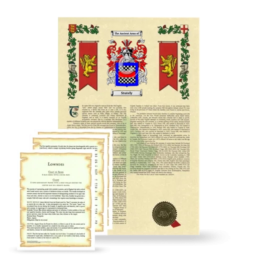 Stutely Armorial History and Symbolism package