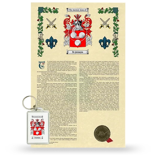 St.jermyn Armorial History and Keychain Package