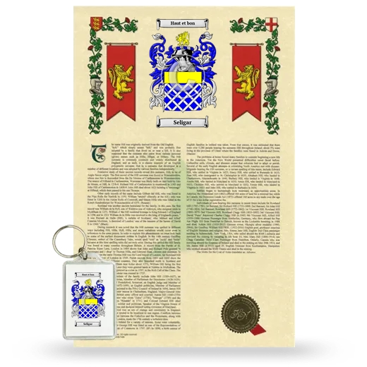 Seligar Armorial History and Keychain Package