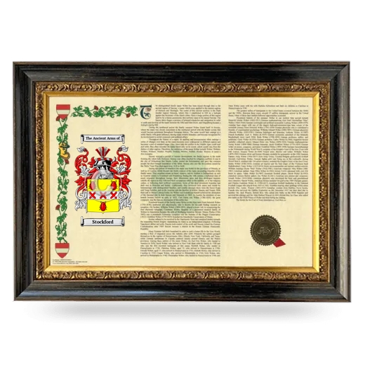 Stockford Armorial Landscape Framed - Heirloom