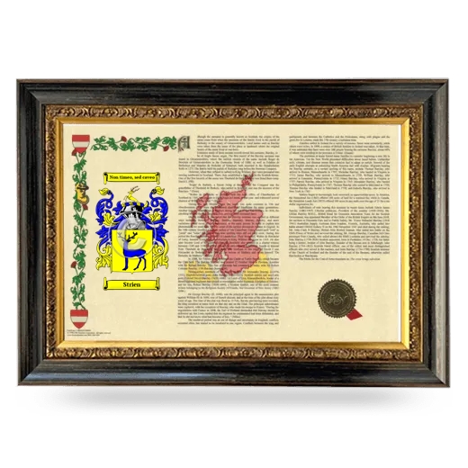 Strien Armorial Landscape Framed - Heirloom