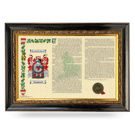 Strangward Armorial Landscape Framed - Heirloom