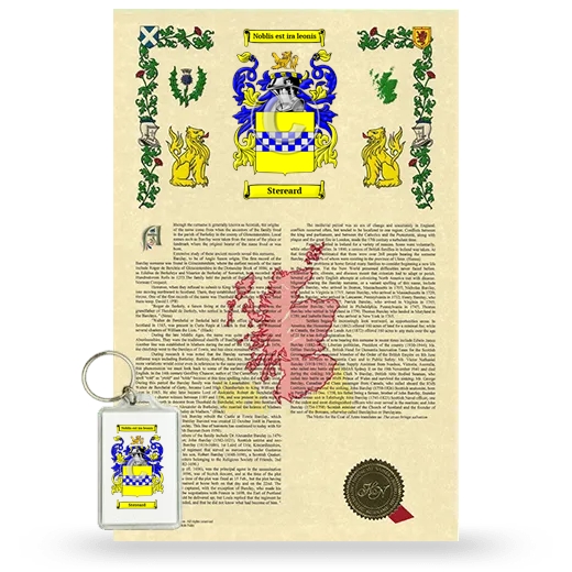 Stereard Armorial History and Keychain Package