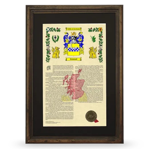 Steueard Deluxe Armorial Framed - Brown