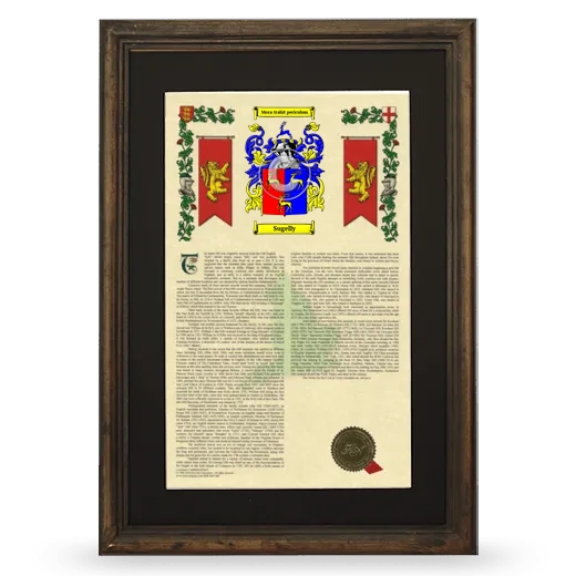 Sugelly Deluxe Armorial Framed - Brown