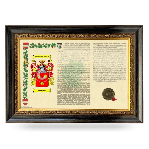 Zuttphin Armorial Landscape Framed - Heirloom