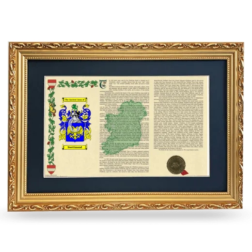 Swettmand Deluxe Armorial Landscape Framed - Gold