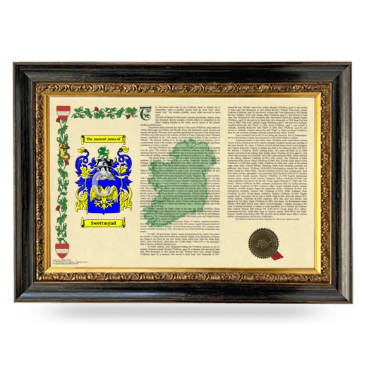 Swettmynd Armorial Landscape Framed - Heirloom