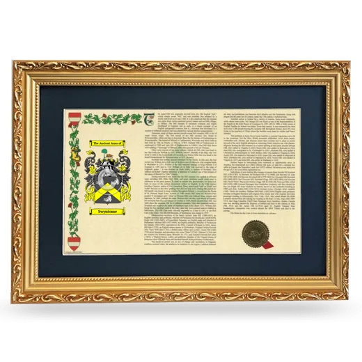 Swyntome Deluxe Armorial Landscape Framed - Gold
