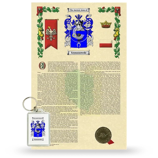 Szymanowski Armorial History and Keychain Package