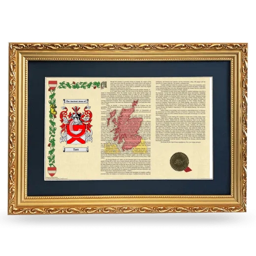 Tatt Deluxe Armorial Landscape Framed - Gold