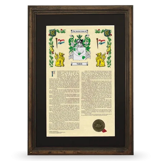 Takels Deluxe Armorial Framed - Brown