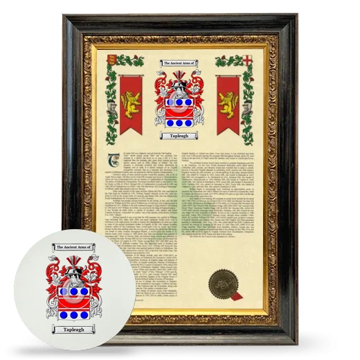 Tapleagh Framed Armorial History and Mouse Pad - Heirloom