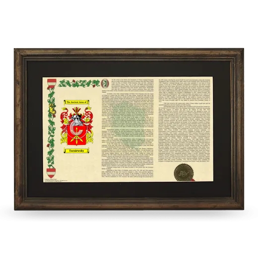 Tarniewsky Deluxe Armorial Landscape Framed - Brown