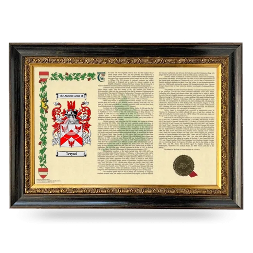 Terynd Armorial Landscape Framed - Heirloom