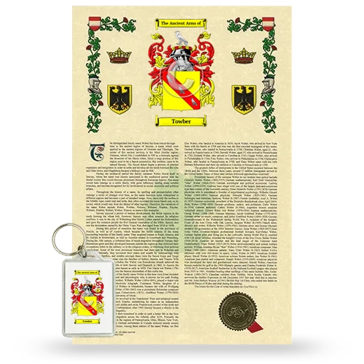 Towber Armorial History and Keychain Package